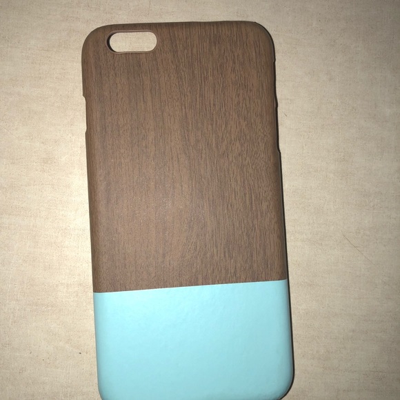 Wood and Tiffany’s Blue iPhone 6 Plus Case - Picture 4 of 6